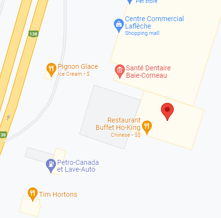 image d'une carte Google Map de notre bureau.
